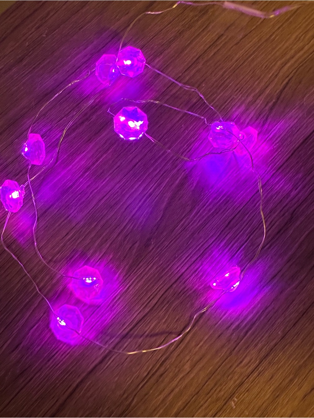 🐼 3/$25 Purple LED String Lights - 2 Strands of Decorative Fairy Lights